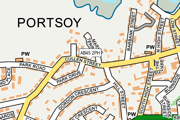 AB45 2PH map - OS OpenMap – Local (Ordnance Survey) AB45 2PH map - OS OpenMap – Local (Ordnance Survey)