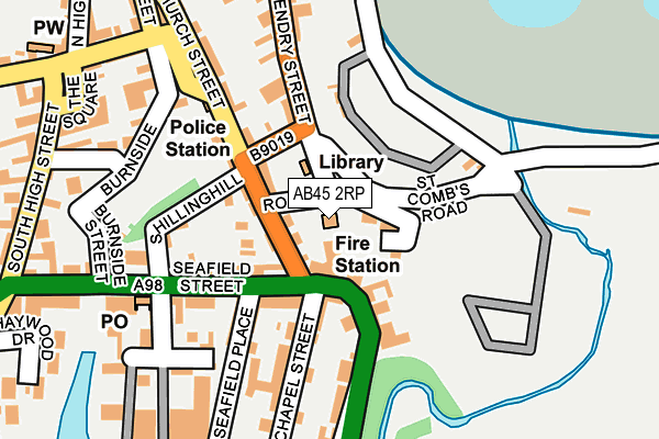 AB45 2RP map - OS OpenMap – Local (Ordnance Survey) AB45 2RP map - OS OpenMap – Local (Ordnance Survey)