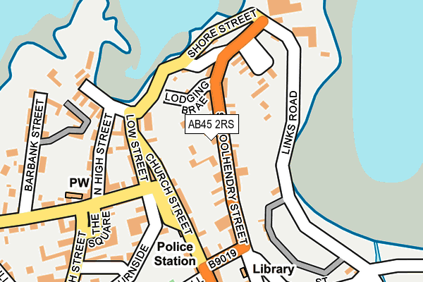 AB45 2RS map - OS OpenMap – Local (Ordnance Survey) AB45 2RS map - OS OpenMap – Local (Ordnance Survey)