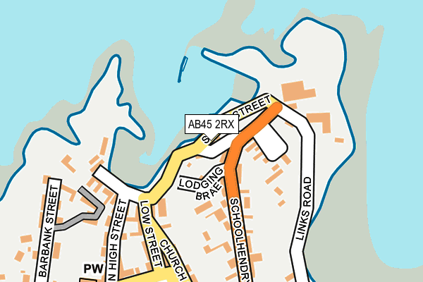 AB45 2RX map - OS OpenMap – Local (Ordnance Survey) AB45 2RX map - OS OpenMap – Local (Ordnance Survey)