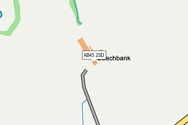 AB45 2SD map - OS OpenMap – Local (Ordnance Survey) AB45 2SD map - OS OpenMap – Local (Ordnance Survey)