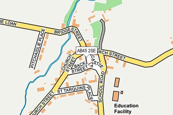 AB45 2SE map - OS OpenMap – Local (Ordnance Survey) AB45 2SE map - OS OpenMap – Local (Ordnance Survey)