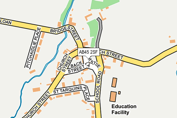 AB45 2SF map - OS OpenMap – Local (Ordnance Survey) AB45 2SF map - OS OpenMap – Local (Ordnance Survey)