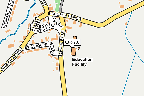 AB45 2SJ map - OS OpenMap – Local (Ordnance Survey) AB45 2SJ map - OS OpenMap – Local (Ordnance Survey)
