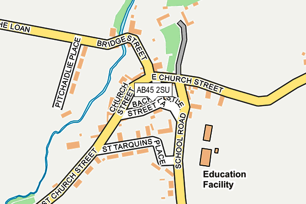 AB45 2SU map - OS OpenMap – Local (Ordnance Survey) AB45 2SU map - OS OpenMap – Local (Ordnance Survey)