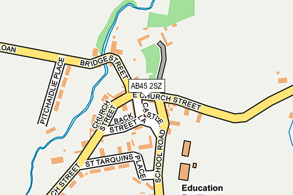 AB45 2SZ map - OS OpenMap – Local (Ordnance Survey) AB45 2SZ map - OS OpenMap – Local (Ordnance Survey)