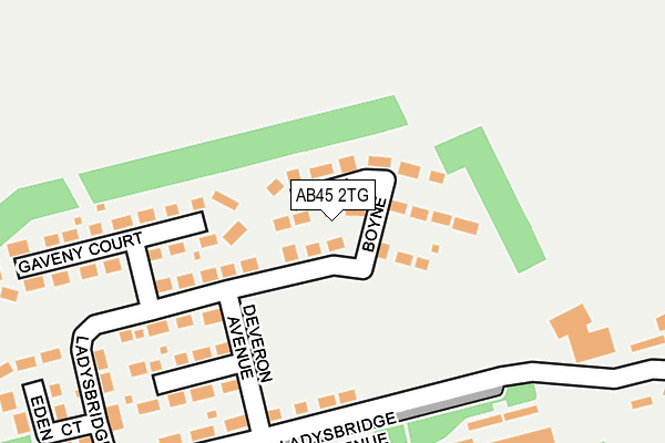 AB45 2TG map - OS OpenMap – Local (Ordnance Survey) AB45 2TG map - OS OpenMap – Local (Ordnance Survey)