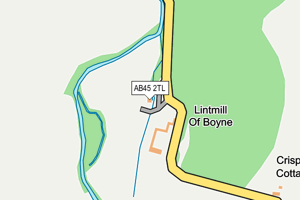 AB45 2TL map - OS OpenMap – Local (Ordnance Survey) AB45 2TL map - OS OpenMap – Local (Ordnance Survey)