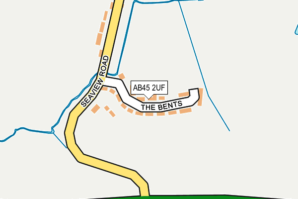 AB45 2UF map - OS OpenMap – Local (Ordnance Survey) AB45 2UF map - OS OpenMap – Local (Ordnance Survey)