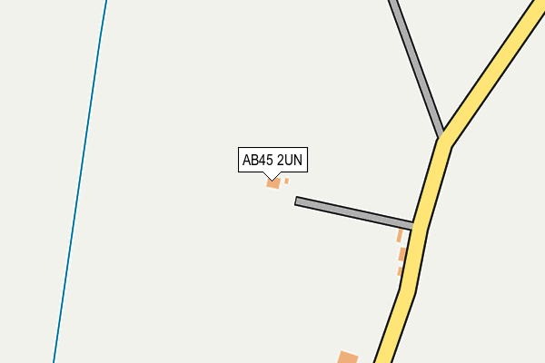 AB45 2UN map - OS OpenMap – Local (Ordnance Survey) AB45 2UN map - OS OpenMap – Local (Ordnance Survey)