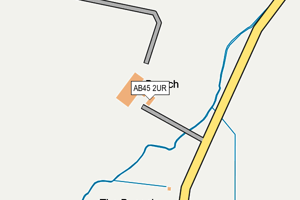 AB45 2UR map - OS OpenMap – Local (Ordnance Survey) AB45 2UR map - OS OpenMap – Local (Ordnance Survey)