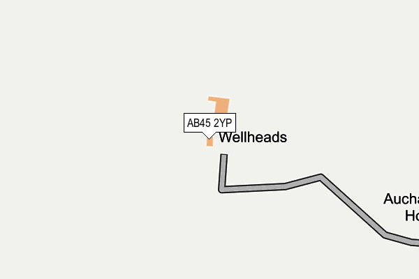 AB45 2YP map - OS OpenMap – Local (Ordnance Survey) AB45 2YP map - OS OpenMap – Local (Ordnance Survey)