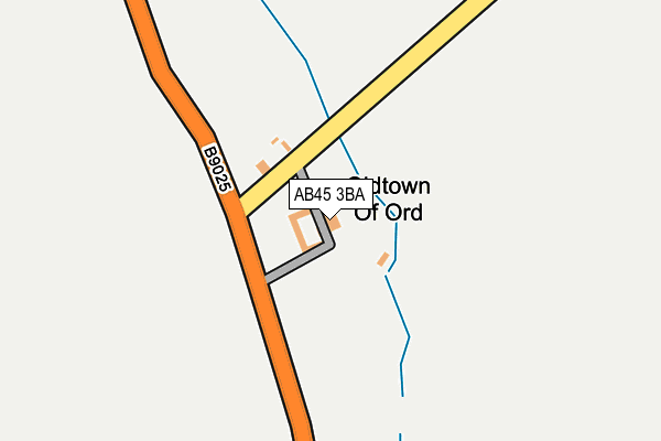AB45 3BA map - OS OpenMap – Local (Ordnance Survey) AB45 3BA map - OS OpenMap – Local (Ordnance Survey)