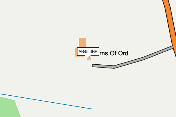 AB45 3BB map - OS OpenMap – Local (Ordnance Survey) AB45 3BB map - OS OpenMap – Local (Ordnance Survey)