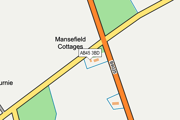 AB45 3BD map - OS OpenMap – Local (Ordnance Survey) AB45 3BD map - OS OpenMap – Local (Ordnance Survey)