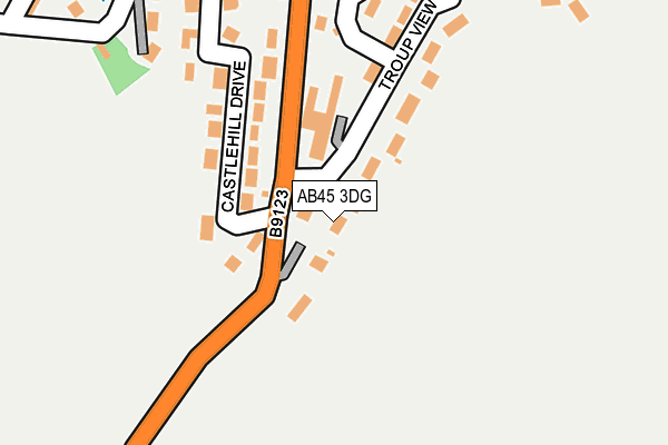 AB45 3DG map - OS OpenMap – Local (Ordnance Survey) AB45 3DG map - OS OpenMap – Local (Ordnance Survey)