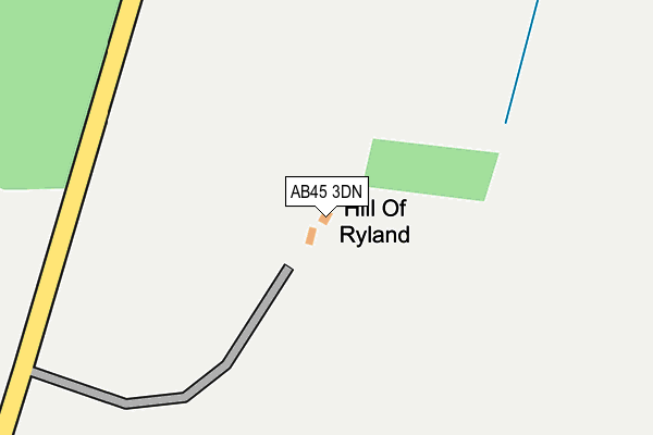 AB45 3DN map - OS OpenMap – Local (Ordnance Survey) AB45 3DN map - OS OpenMap – Local (Ordnance Survey)