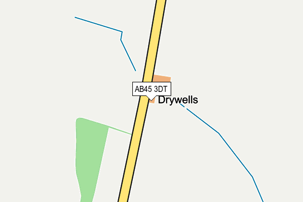 AB45 3DT map - OS OpenMap – Local (Ordnance Survey) AB45 3DT map - OS OpenMap – Local (Ordnance Survey)