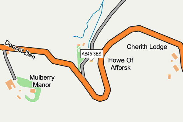 AB45 3ES map - OS OpenMap – Local (Ordnance Survey) AB45 3ES map - OS OpenMap – Local (Ordnance Survey)