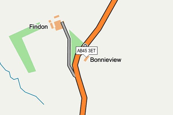 AB45 3ET map - OS OpenMap – Local (Ordnance Survey) AB45 3ET map - OS OpenMap – Local (Ordnance Survey)