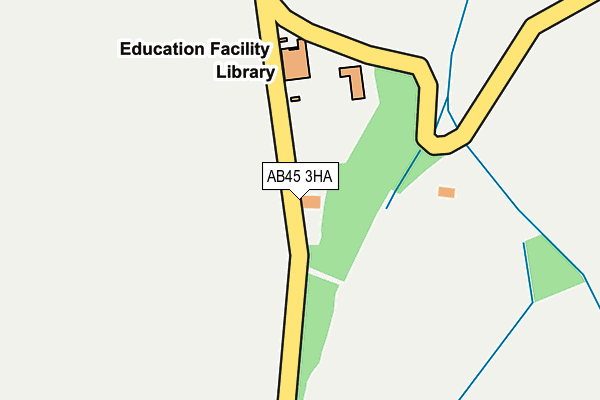 AB45 3HA map - OS OpenMap – Local (Ordnance Survey) AB45 3HA map - OS OpenMap – Local (Ordnance Survey)