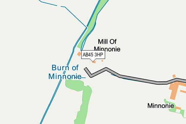 AB45 3HP map - OS OpenMap – Local (Ordnance Survey) AB45 3HP map - OS OpenMap – Local (Ordnance Survey)