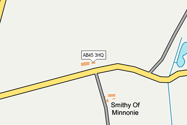 AB45 3HQ map - OS OpenMap – Local (Ordnance Survey) AB45 3HQ map - OS OpenMap – Local (Ordnance Survey)