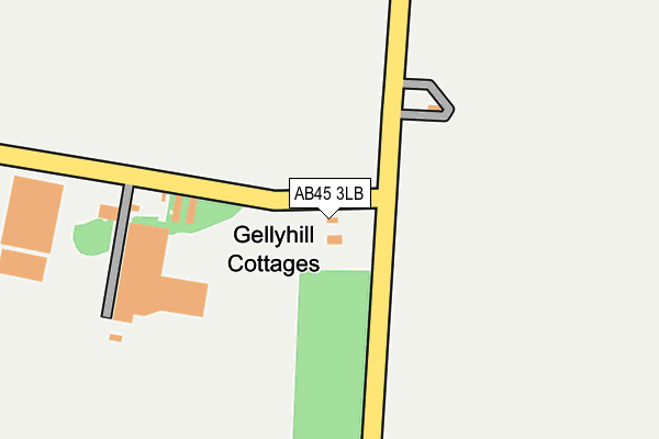 AB45 3LB map - OS OpenMap – Local (Ordnance Survey) AB45 3LB map - OS OpenMap – Local (Ordnance Survey)