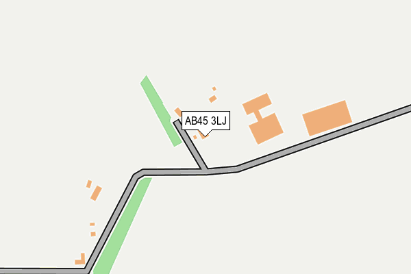 AB45 3LJ map - OS OpenMap – Local (Ordnance Survey) AB45 3LJ map - OS OpenMap – Local (Ordnance Survey)