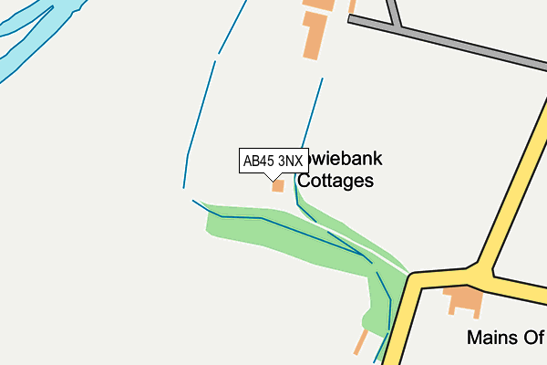 AB45 3NX map - OS OpenMap – Local (Ordnance Survey) AB45 3NX map - OS OpenMap – Local (Ordnance Survey)