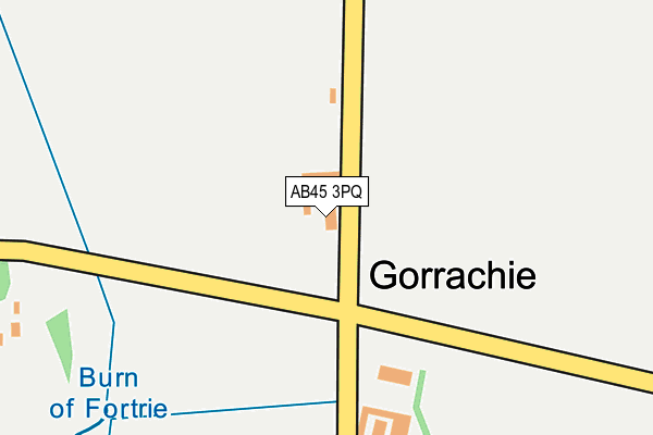 AB45 3PQ map - OS OpenMap – Local (Ordnance Survey) AB45 3PQ map - OS OpenMap – Local (Ordnance Survey)