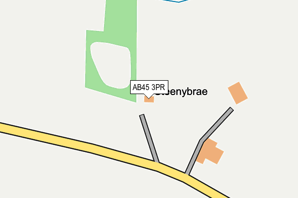 AB45 3PR map - OS OpenMap – Local (Ordnance Survey) AB45 3PR map - OS OpenMap – Local (Ordnance Survey)
