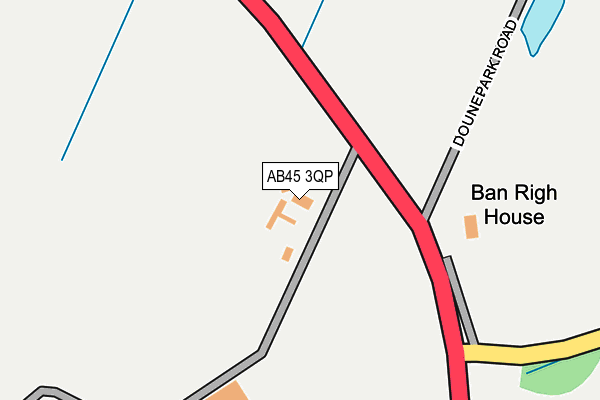 AB45 3QP map - OS OpenMap – Local (Ordnance Survey) AB45 3QP map - OS OpenMap – Local (Ordnance Survey)