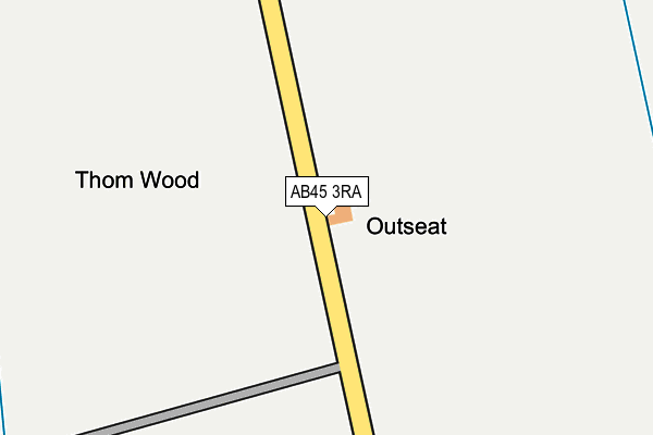 AB45 3RA map - OS OpenMap – Local (Ordnance Survey) AB45 3RA map - OS OpenMap – Local (Ordnance Survey)