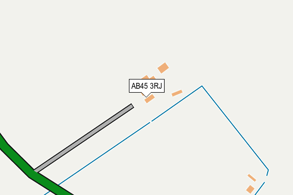 AB45 3RJ map - OS OpenMap – Local (Ordnance Survey) AB45 3RJ map - OS OpenMap – Local (Ordnance Survey)