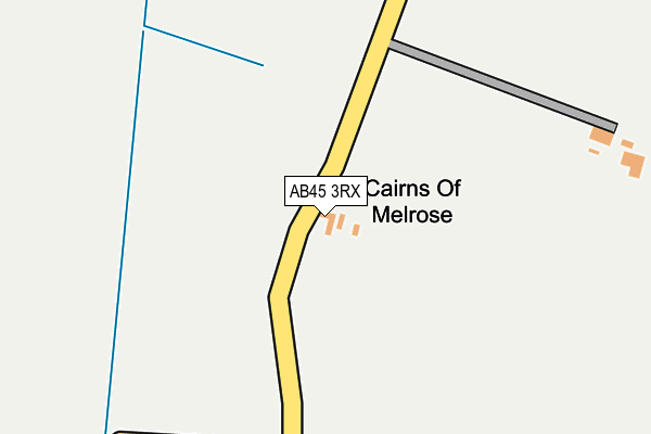 AB45 3RX map - OS OpenMap – Local (Ordnance Survey) AB45 3RX map - OS OpenMap – Local (Ordnance Survey)