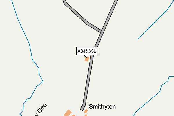 AB45 3SL map - OS OpenMap – Local (Ordnance Survey) AB45 3SL map - OS OpenMap – Local (Ordnance Survey)