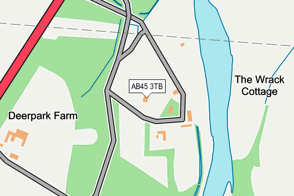 AB45 3TB map - OS OpenMap – Local (Ordnance Survey) AB45 3TB map - OS OpenMap – Local (Ordnance Survey)