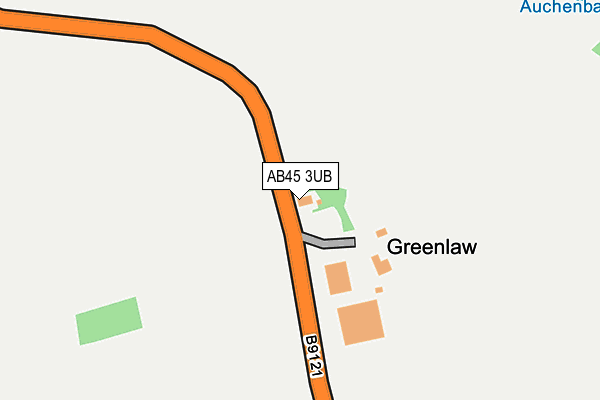 AB45 3UB map - OS OpenMap – Local (Ordnance Survey) AB45 3UB map - OS OpenMap – Local (Ordnance Survey)