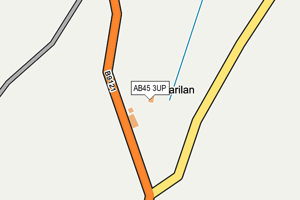AB45 3UP map - OS OpenMap – Local (Ordnance Survey) AB45 3UP map - OS OpenMap – Local (Ordnance Survey)