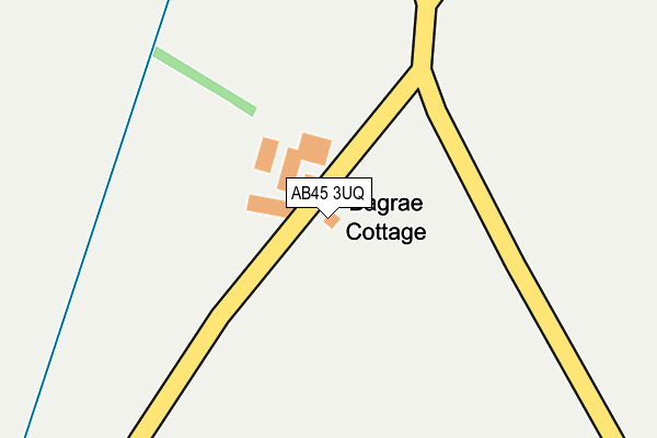 AB45 3UQ map - OS OpenMap – Local (Ordnance Survey) AB45 3UQ map - OS OpenMap – Local (Ordnance Survey)