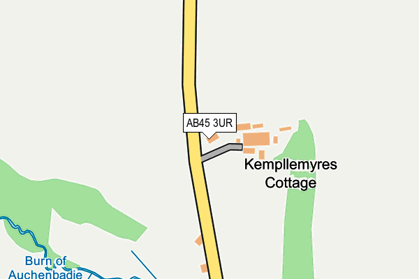 AB45 3UR map - OS OpenMap – Local (Ordnance Survey) AB45 3UR map - OS OpenMap – Local (Ordnance Survey)