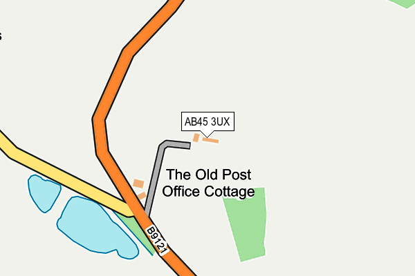 AB45 3UX map - OS OpenMap – Local (Ordnance Survey) AB45 3UX map - OS OpenMap – Local (Ordnance Survey)