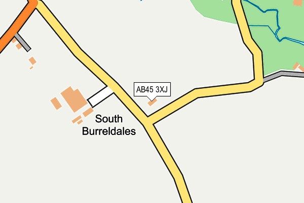 AB45 3XJ map - OS OpenMap – Local (Ordnance Survey) AB45 3XJ map - OS OpenMap – Local (Ordnance Survey)