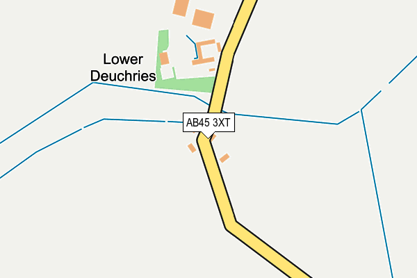 AB45 3XT map - OS OpenMap – Local (Ordnance Survey) AB45 3XT map - OS OpenMap – Local (Ordnance Survey)