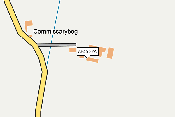 AB45 3YA map - OS OpenMap – Local (Ordnance Survey) AB45 3YA map - OS OpenMap – Local (Ordnance Survey)