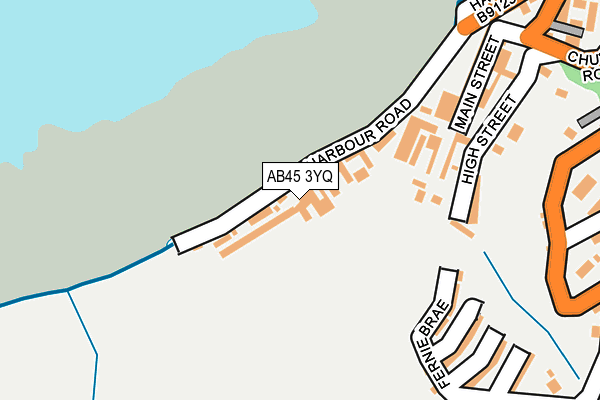 AB45 3YQ map - OS OpenMap – Local (Ordnance Survey) AB45 3YQ map - OS OpenMap – Local (Ordnance Survey)