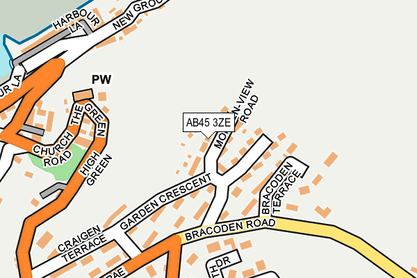 AB45 3ZE map - OS OpenMap – Local (Ordnance Survey) AB45 3ZE map - OS OpenMap – Local (Ordnance Survey)