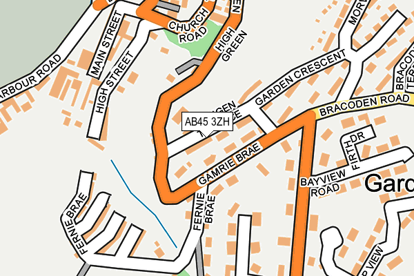 AB45 3ZH map - OS OpenMap – Local (Ordnance Survey) AB45 3ZH map - OS OpenMap – Local (Ordnance Survey)