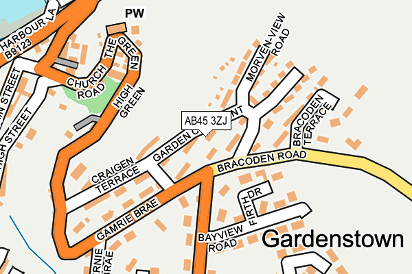 AB45 3ZJ map - OS OpenMap – Local (Ordnance Survey) AB45 3ZJ map - OS OpenMap – Local (Ordnance Survey)